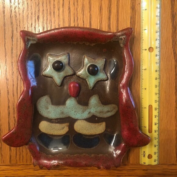 Handmade Pottery Owl Plate/Dish - Picture 5 of 6